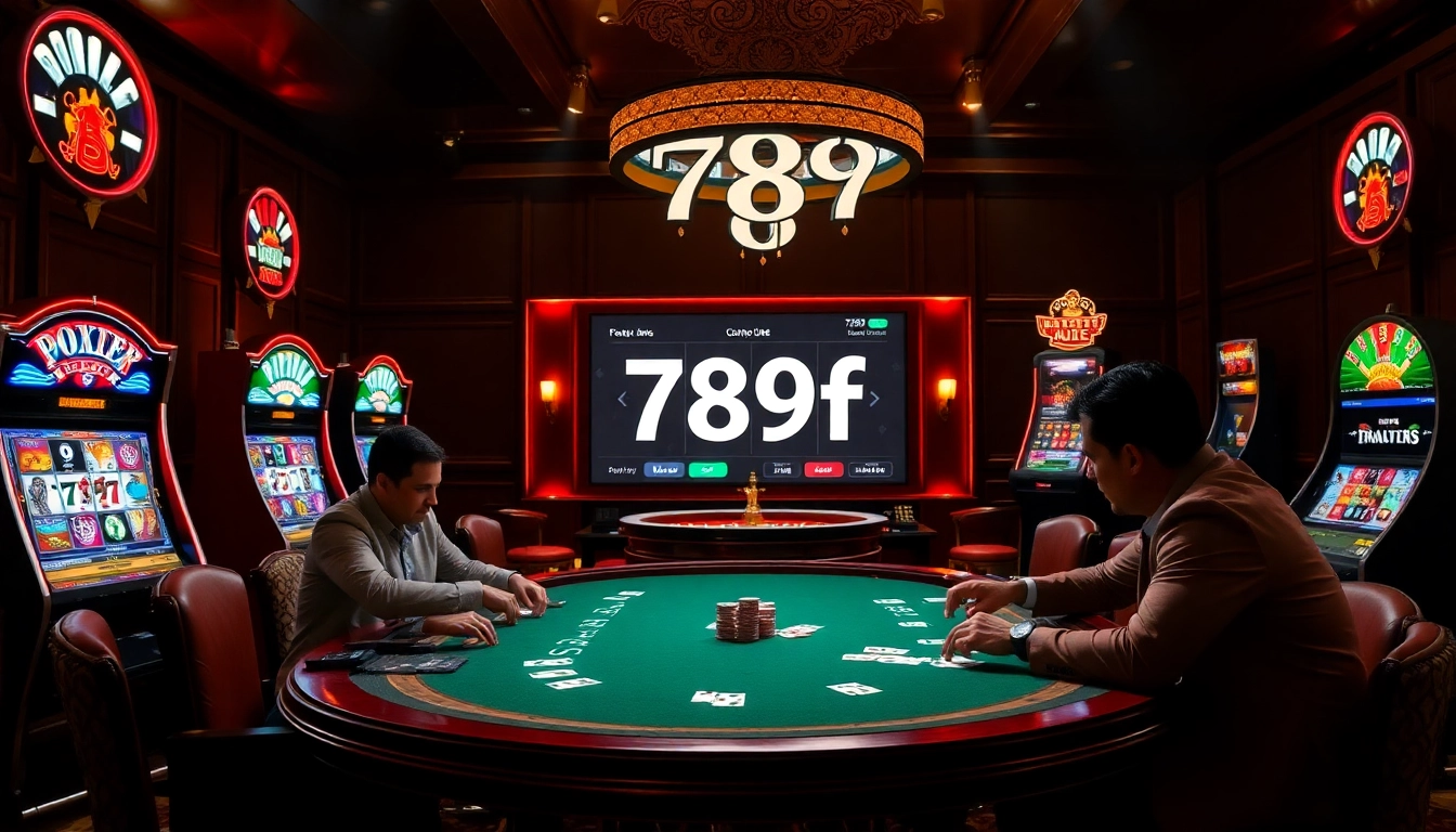 Experience the thrill of playing at 789f with dynamic poker gameplay and vibrant casino visuals.