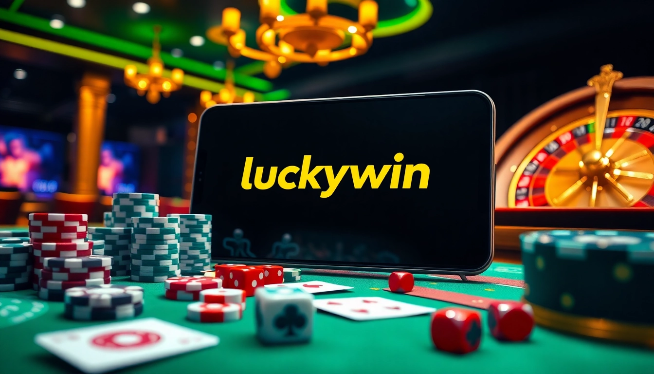 Experience the excitement of luckywin with vibrant casino games on display.