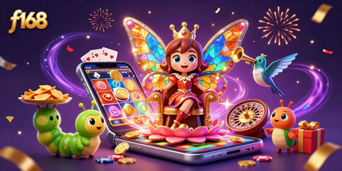 Experience the excitement of f168 with vibrant casino elements and stunning characters.