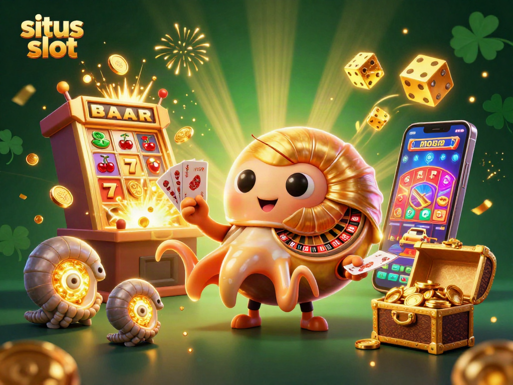 Experience thrilling wins with situs slot featuring a giant nautilus and slot machine jackpot.